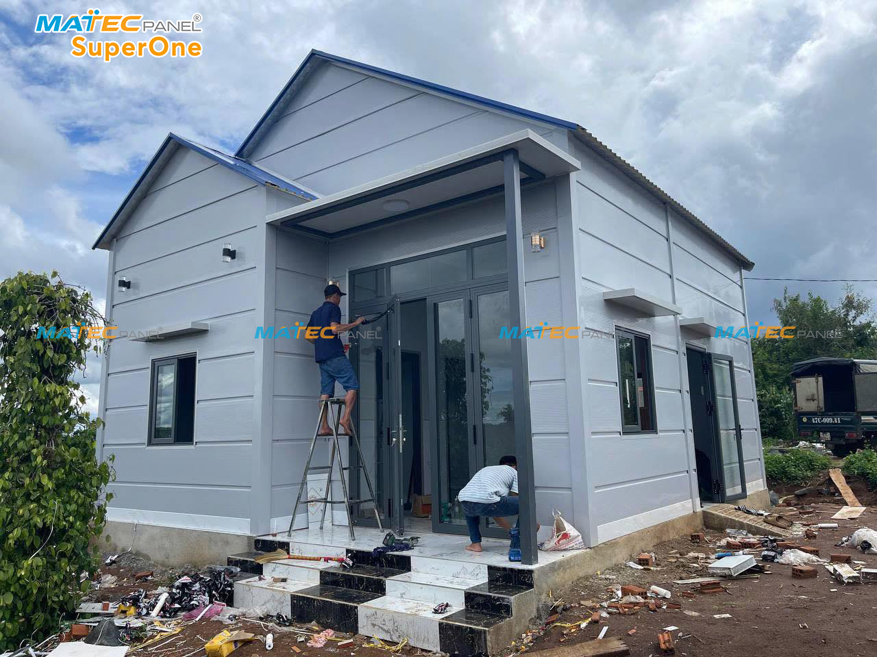 Mẫu Nhà Lắp Ghép Dân Dụng 1 Tầng